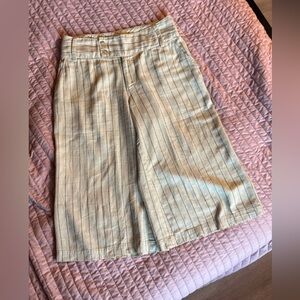 Pin Striped Cream Culottes